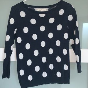 Old navy polka dot sweater